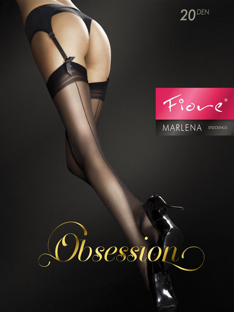 Fiore - Straps Feinstrümpfe Marlena Schwarz