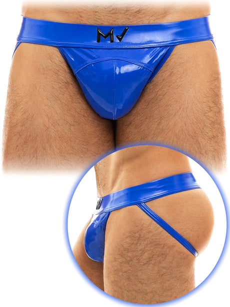 Viral Vinyl Jockstrap - Blau