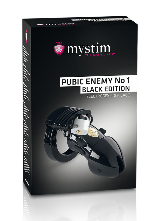 Mystim Pubic Enemy No 1 - Black Edition - Verpackung beschädigt
