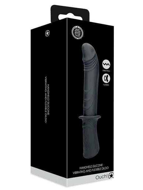Handheld Silicone Vibrating and Flexible Dildo