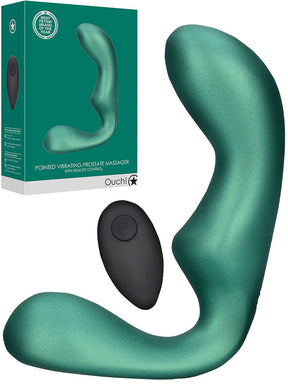 OUCH! Pointed Vibrating Prostate Massager - Grün
