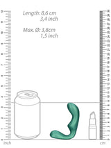 OUCH! Pointed Vibrating Prostate Massager - Grün