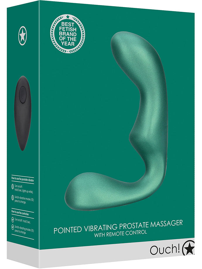 OUCH! Pointed Vibrating Prostate Massager - Grün
