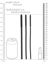 OUCH! Silicone Dilator Set - Urethral Sounding Ribbed