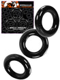 Oxballs Willy Cockring Triple Set - Schwarz