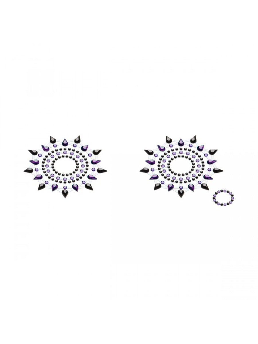 Gloria - Brustschmuck - schwarz/violett