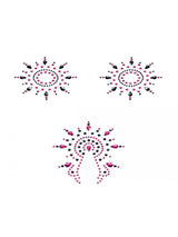 Gloria - Brust- und Venushügelschmuck - schwarz/pink
