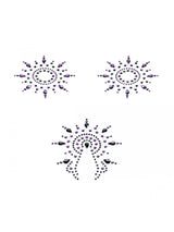 Gloria - Brust- und Venushügelschmuck - schwarz/violett