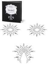 Körperaufkleber Set Gloria White Crystal