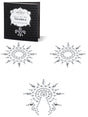 Körperaufkleber Set Gloria White Crystal
