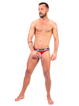 '- Push - Premium Mesh Cockfoster - Rot/Weiß