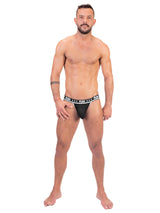 '- Push - Premium Mesh Jock - Schwarz/Weiß