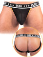 '- Push - Premium Mesh Jock - Schwarz/Gelb