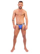 '- Push - Premium Mesh Jock - Royal/Weiß
