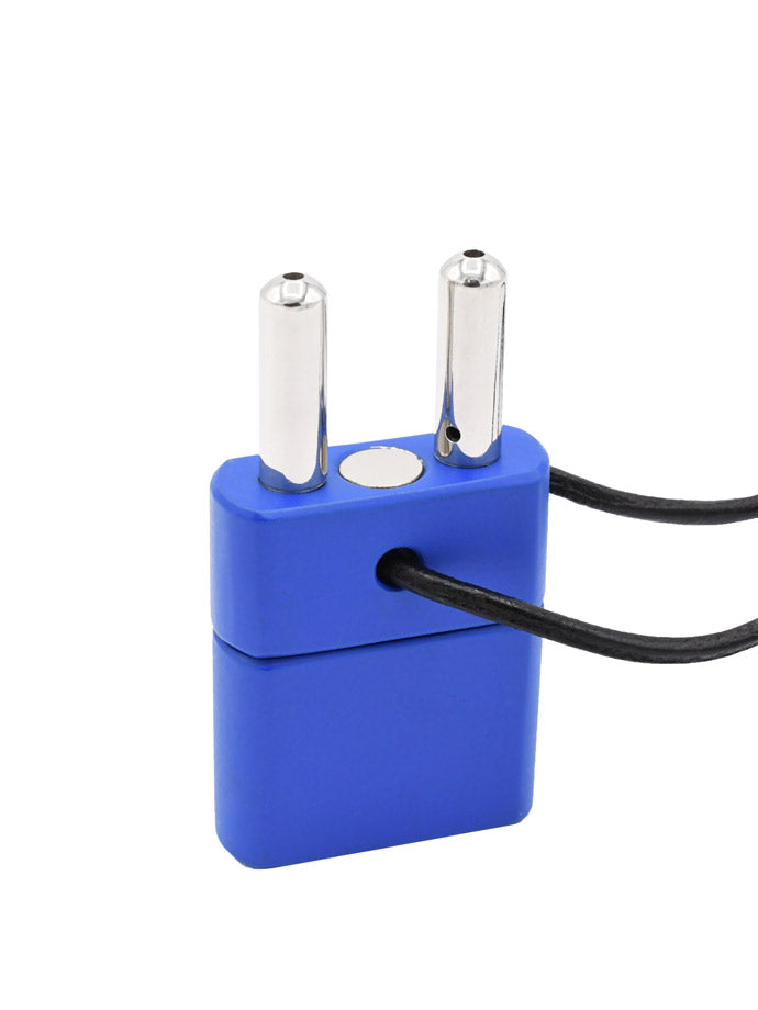 Push Xtreme Fetish - Double Inhaler with Magnetic Lock - Blau