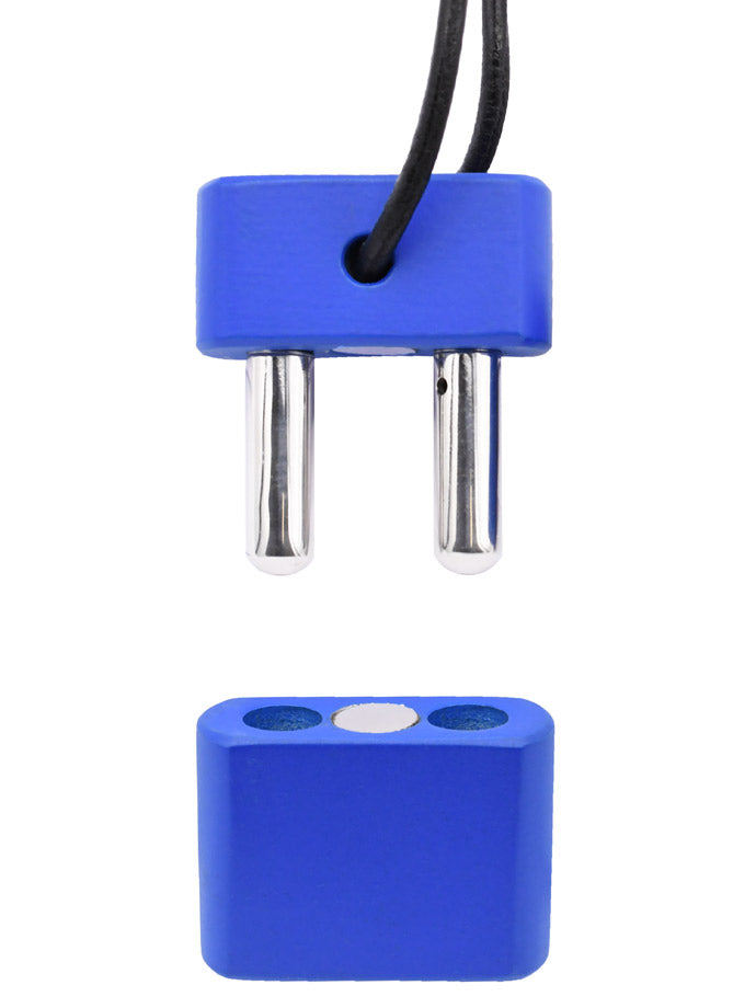 Push Xtreme Fetish - Double Inhaler with Magnetic Lock - Blau