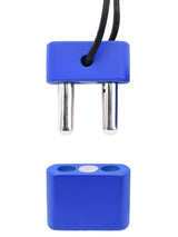 Push Xtreme Fetish - Double Inhaler with Magnetic Lock - Blau
