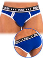 '- Push - Premium Cotton Brief - Royal/Weiß