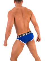 '- Push - Premium Cotton Brief - Royal/Weiß