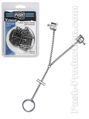 Push Xtreme Fetish - Y-Style Nipple Clamps And Cockring