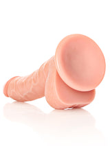 RealRock - Dildo 7 inch mit Hoden - Curved Ultra Skin