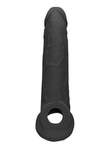 RealRock - Penis Sleeve 9 inch - Schwarz