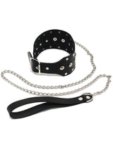 Rimba - Halsband mit Nieten und Hundeketten