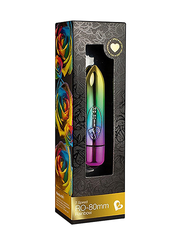 7 Speed RO-80mm Bullet Vibrator - Rainbow