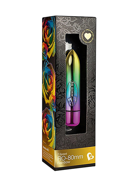7 Speed RO-80mm Bullet Vibrator - Rainbow