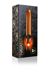 10 Speed Havana True Elegance Bullet Vibrator - Gold