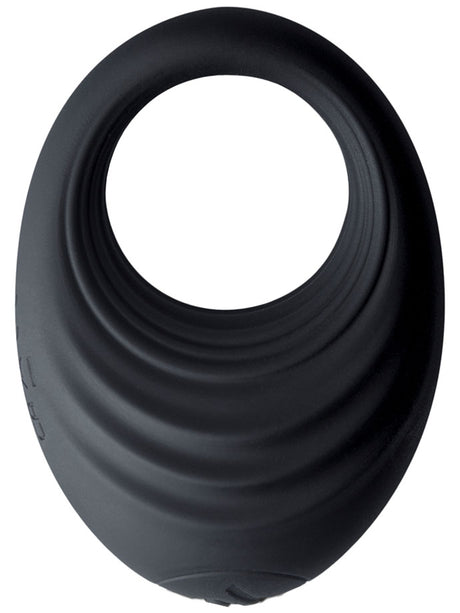 10 Speed Spire Vibrating Cockring Black