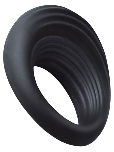 10 Speed Spire Vibrating Cockring Black