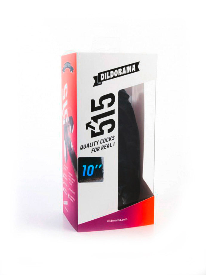Dildorama 515 line XL Dildo 10 inch Suction - Black