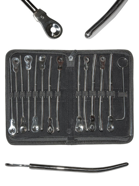 Edelstahl Penisstäbe Set Deluxe 13 Stück