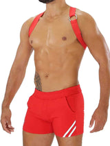 Party Boy Elastic Harness - Rot