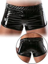 Vinyl Mini-shorts - Schwarz